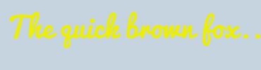 Image with Font Color ECEF02 and Background Color C5D4DF